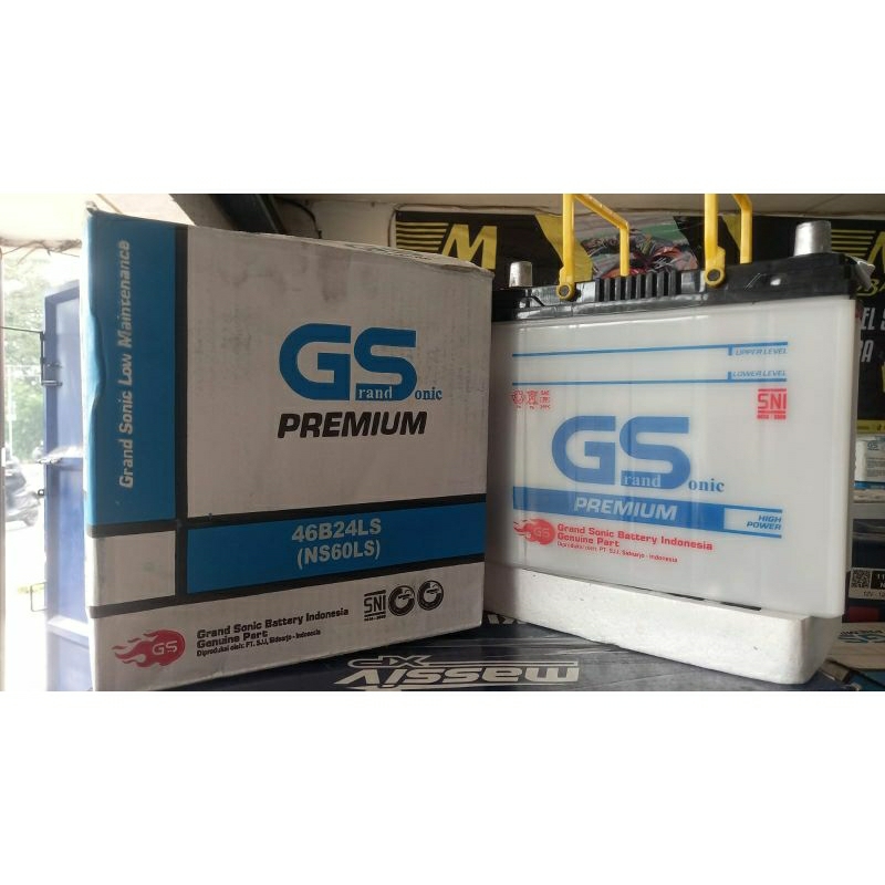 AKI MOBIL HONDA HRV, CRV, ACCORD NS60LS GS  ACCU BASAH