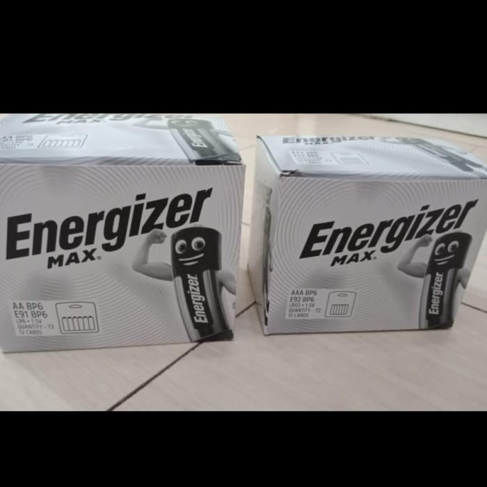 Baterai Energizer max AA / A2 isi 6 Batre Alkaline 1 box isi 12 Pcs