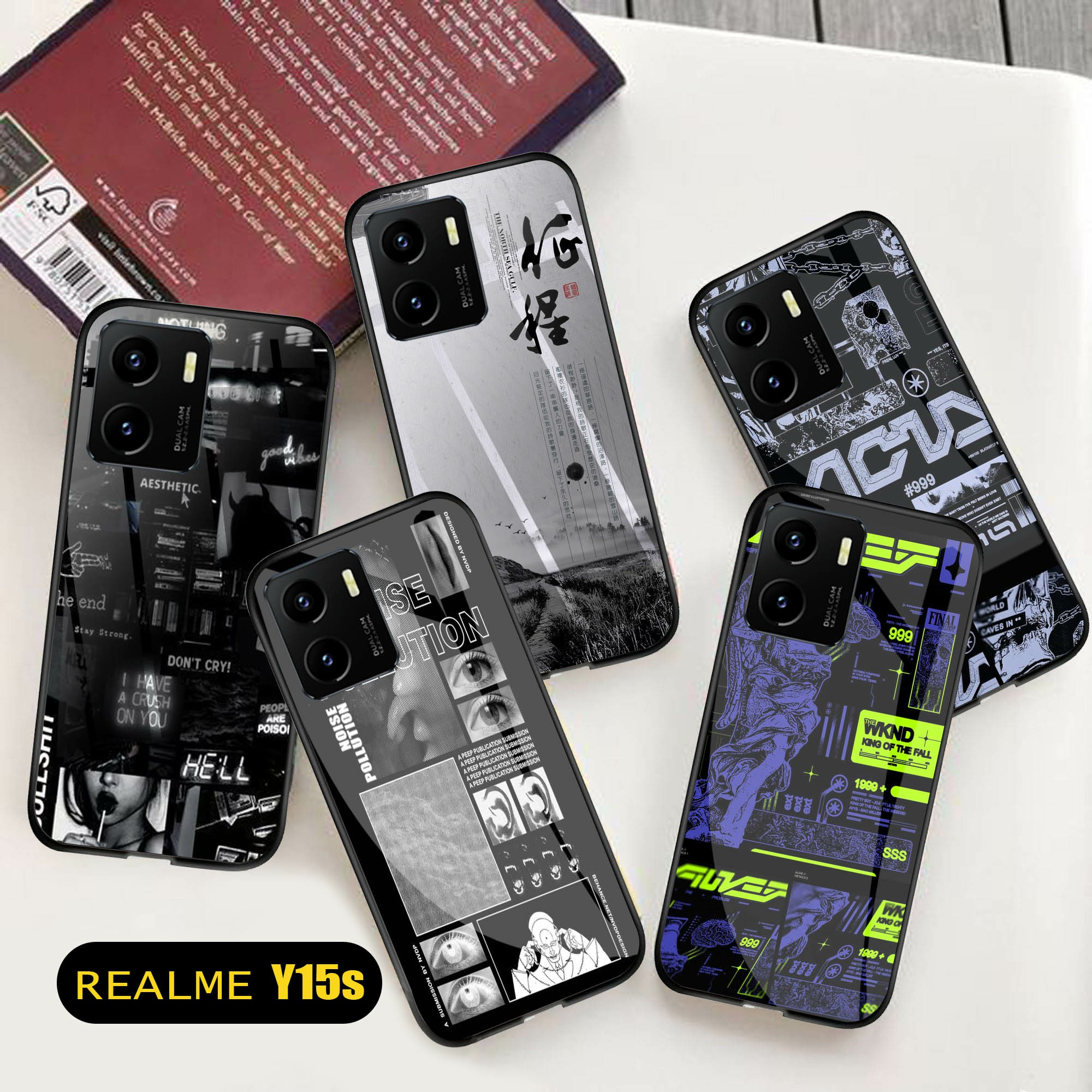 Softcase Glass Aesthetic [K118] for VIVO Y15s Terbaru CAMERA PROTECT Casing Handphone-Pelindung Handphone