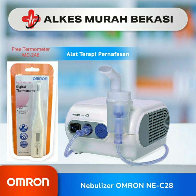 Nebulizer Omron NE-C28 Plus OMRON Termometer MC-246 / Nebulizer Omron / Alat Nebulizer