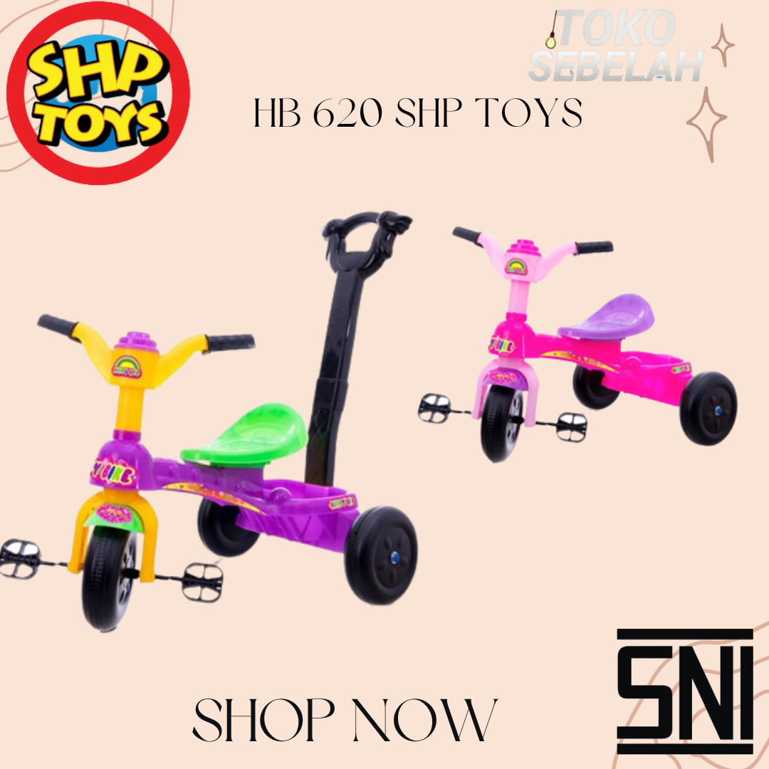 Sepeda Roda Tiga Mainan Anak SHP Tricycle HB 620 Sepeda Dorong Anak