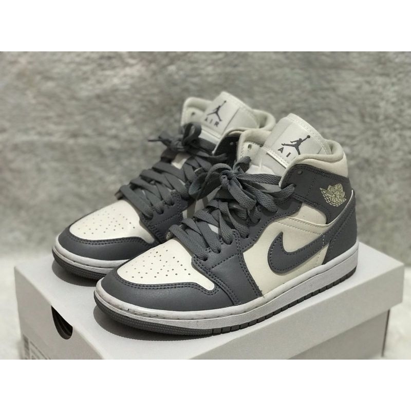 PROMO Sepatu Nike Air Jordan 1 Mid W Stealth Grey Original Asli MURAH