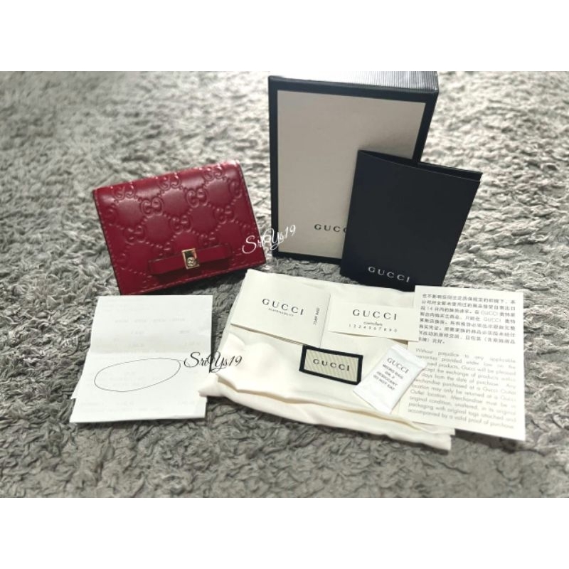 [ PRELOVED ] DOMPET WANITA GUCCI CARD CASE 406924 CWC1G 6433 AUTHENTIC ‼️BACA DESKRIPSI‼️