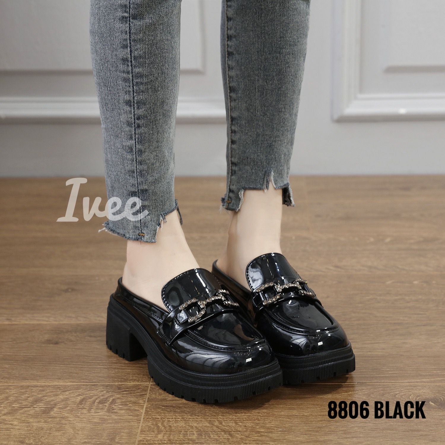 IVEE CHUNKY LOAFERS SHOES KOREA BLINK GS #8806