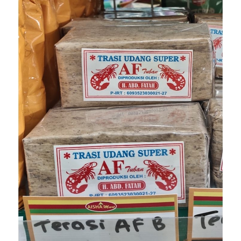 

TERASI UDANG H.ABD.FATAH (AF) 250 GRAM/ TRASI UDANG ENAK MURAH