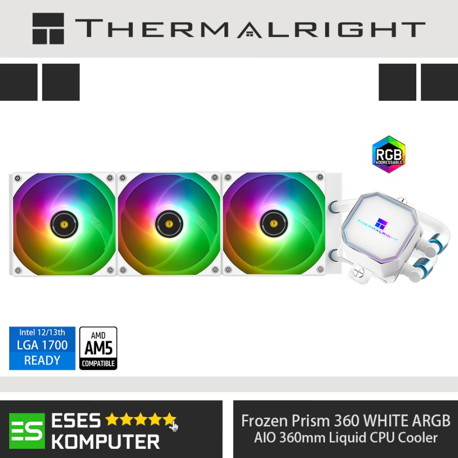 THERMALRIGHT FROZEN PRISM 360 WHITE AIO 360mm CPU Liquid Water Cooler