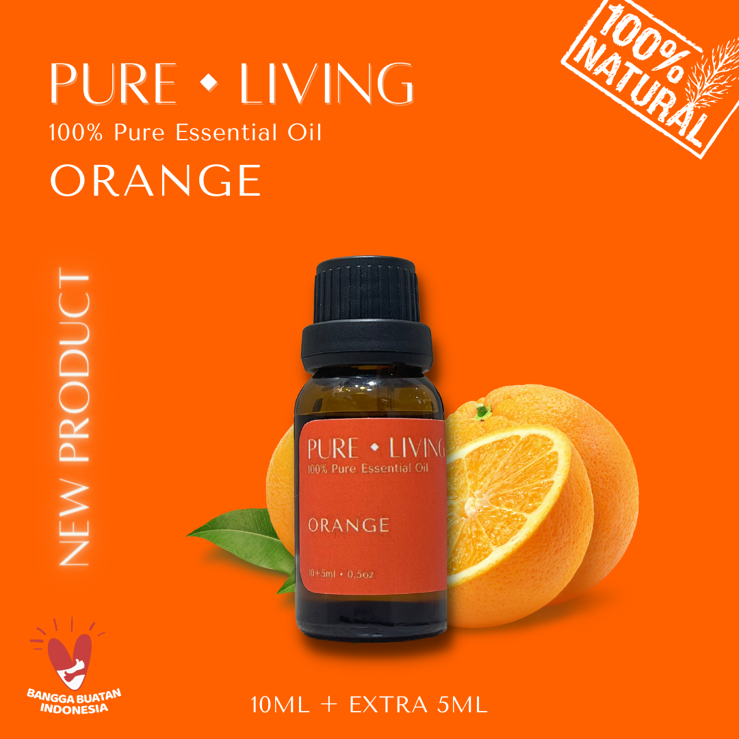 Sweet Orange - 100% Pure Essential Oil 15ml | Aromatherapy Oil 15ml | Pewangi Ruangan | Oil Aromaterapi Diffuser Oil Burner | Minyak Atsiri | Birthday Gift Ideas | Minyak Esensial | Room Fragrance Perfume | Pengharum Ruangan