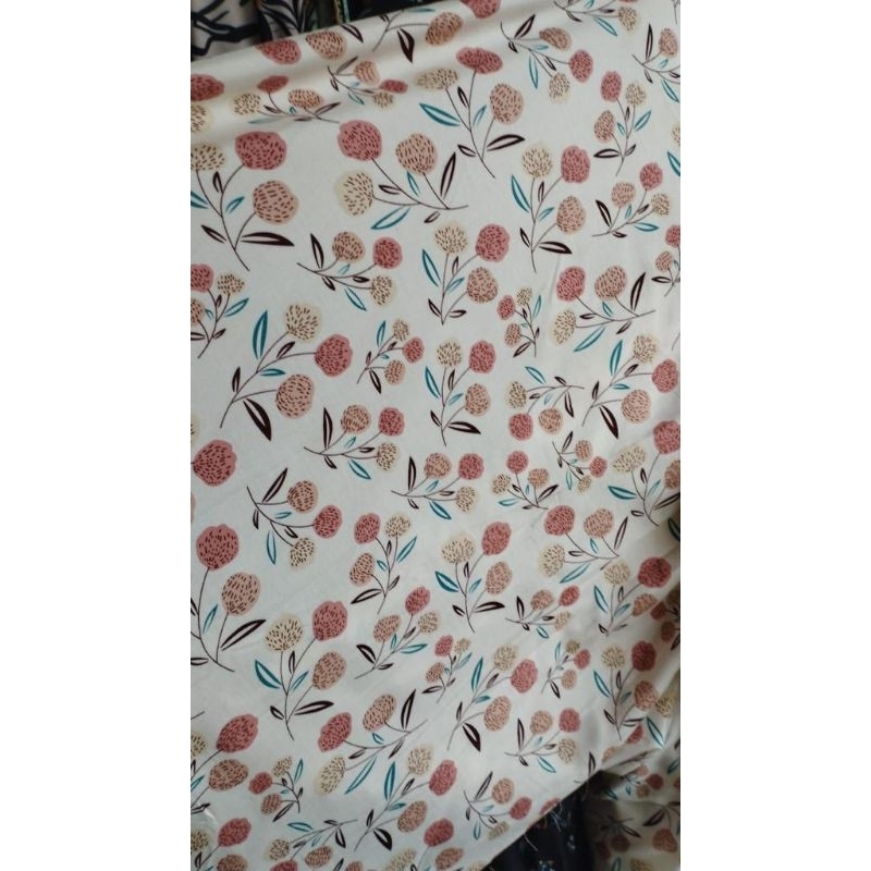 kain katun rayon motif brisia salem