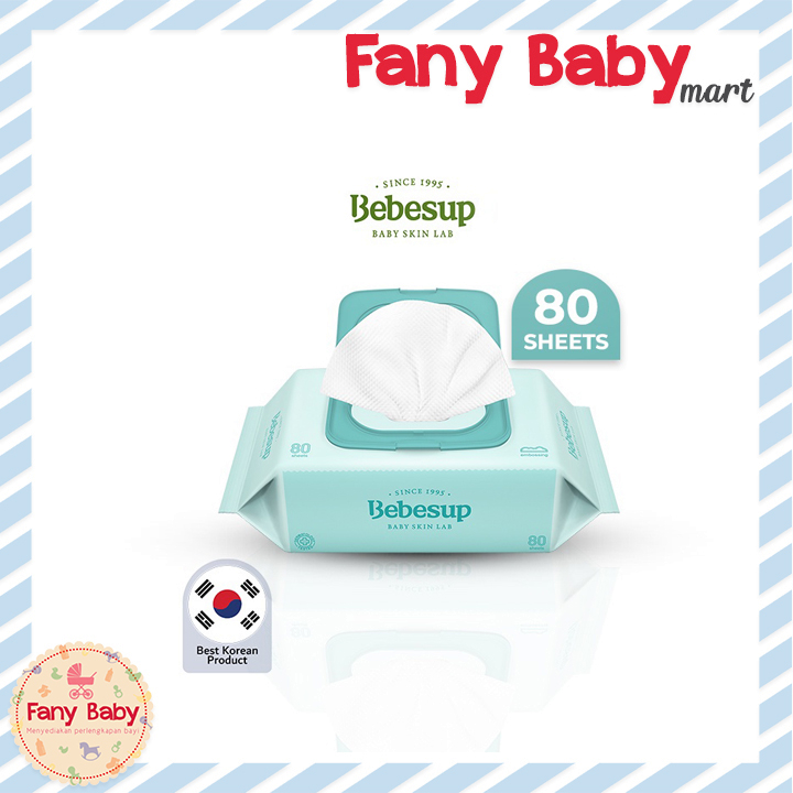 BEBESUP LIGHT BABY WIPES (80 SHEETS) - TISSUE/TISU BASAH BAYI