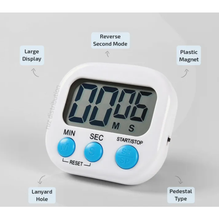 Timer Masak Dapur Digital Kitchen Alarm Magnet