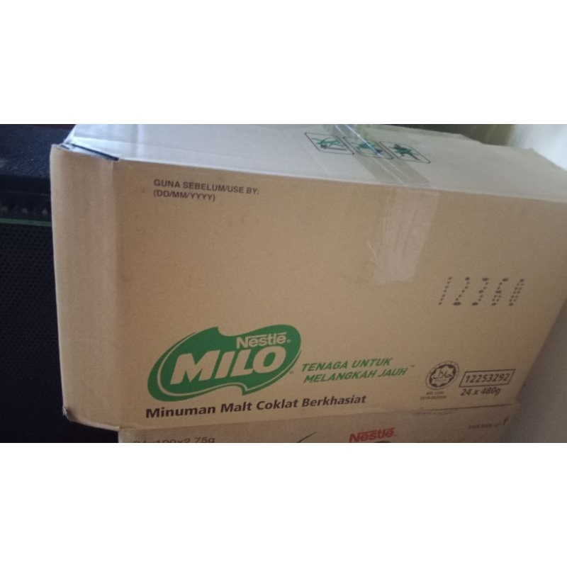 

Milo 480 gram perdus/perkotak