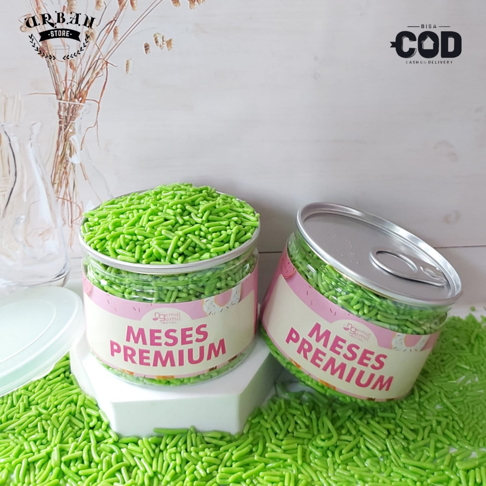 

Can - Hijau Meses Butiran Coklat Sprinkle Topping Kue Donut Bolu Kualitas Premium