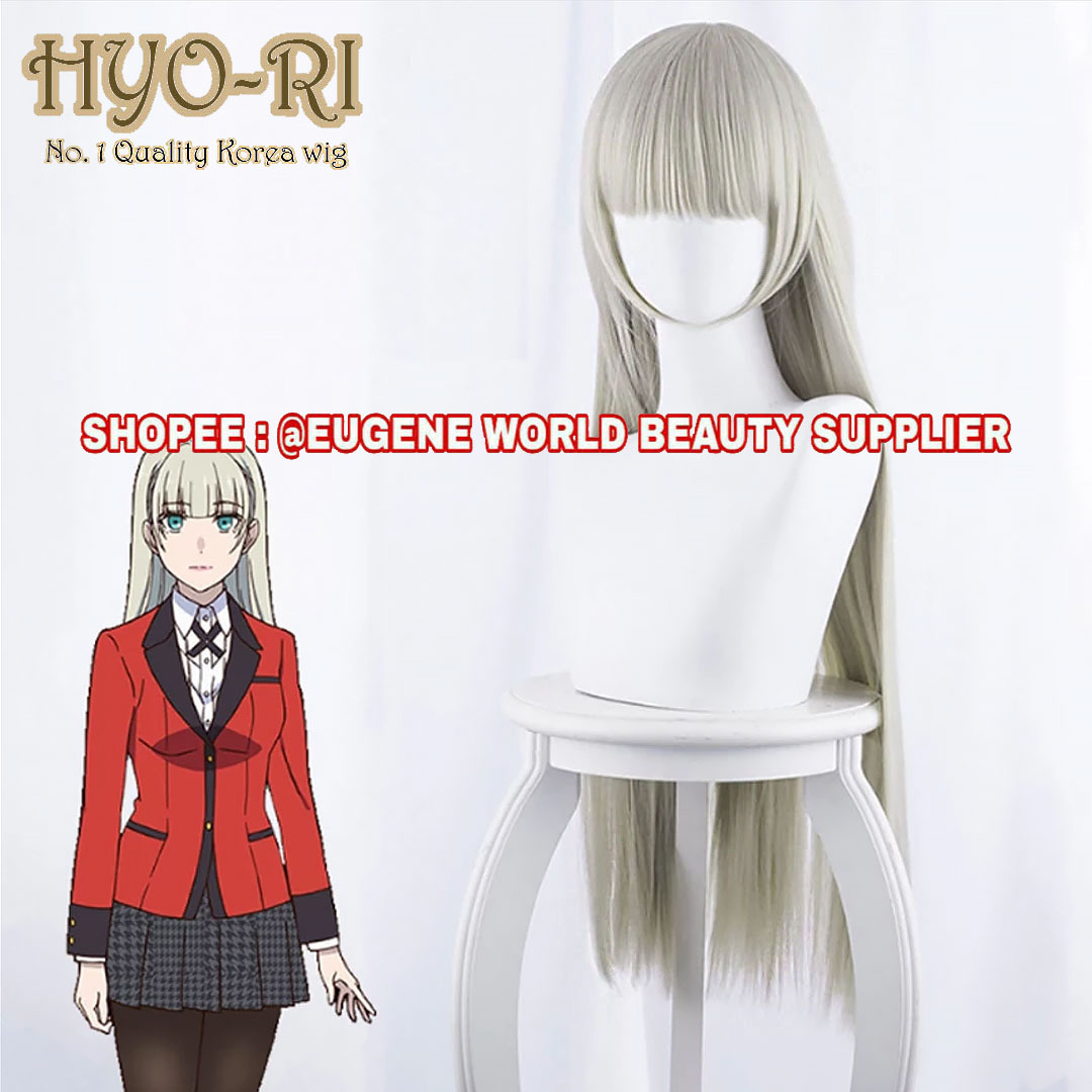 READY STOCK STYLED - RAMBUT PALSU FULL WIG COSPLAY ANIME KAKEGURUI WIG RIRIKA MOMOBAMI WIG MOMOBAMI 