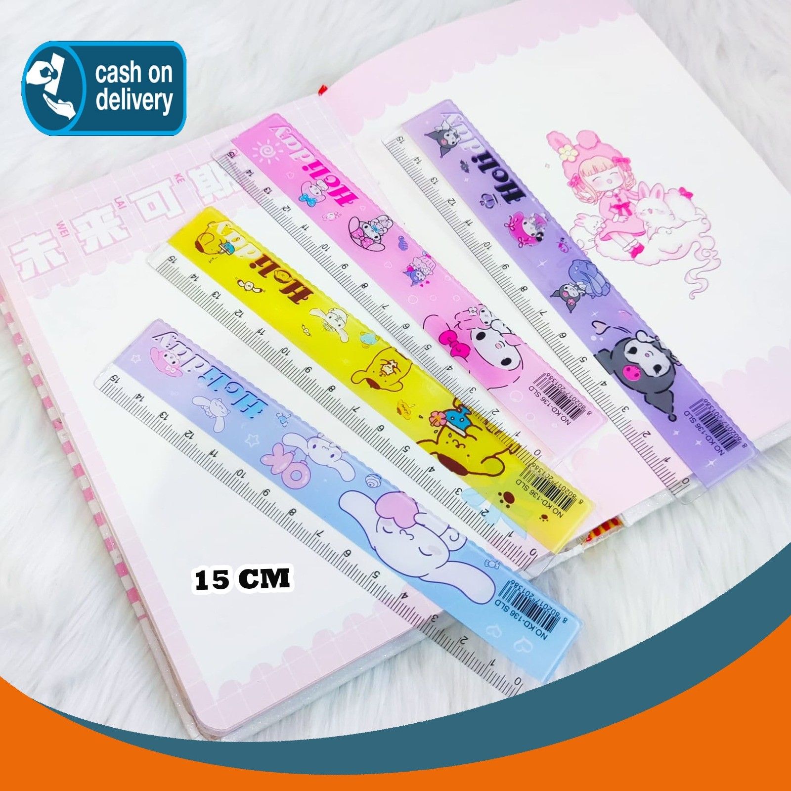 

PENGGARIS PLASTIC KARAKTER SANRIO 15 CM ALAT TULIS PERLENGKAPAN KANTOR TERMURAH