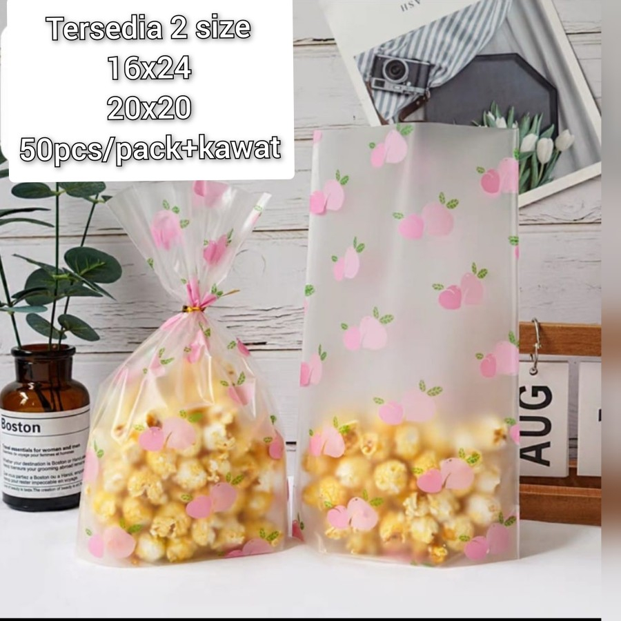 50pcs/pack PLASTIK ROTI COOKIES /GODDIE BAG HADIAH HAMPERS ULTAH PC-21