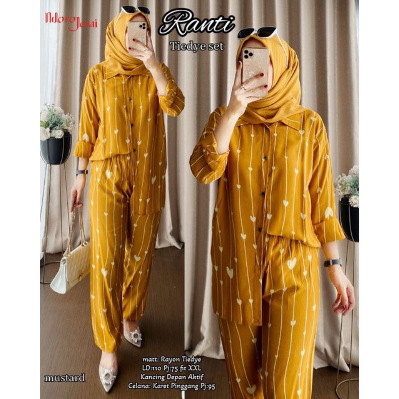 ONESET TIEDEY LENGAN PANJANG VIRAL//SETELAN TIEDEY TERLARIS//PIYAMA RAYON