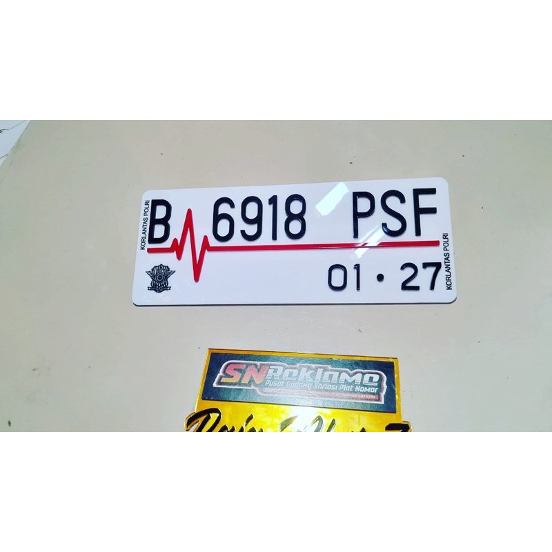 PLAT NOMOR MOTOR Acrylic , mika laser keren, murah, super kualitas