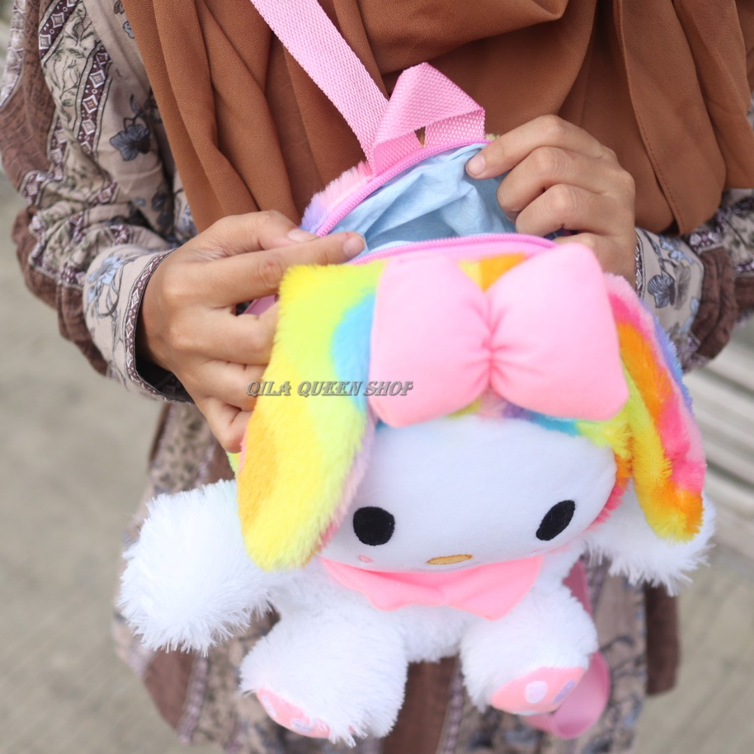 TAS GENDONG MELODY KARAKTER BONEKA, MURAH, LUCU, BAHAN HALUS