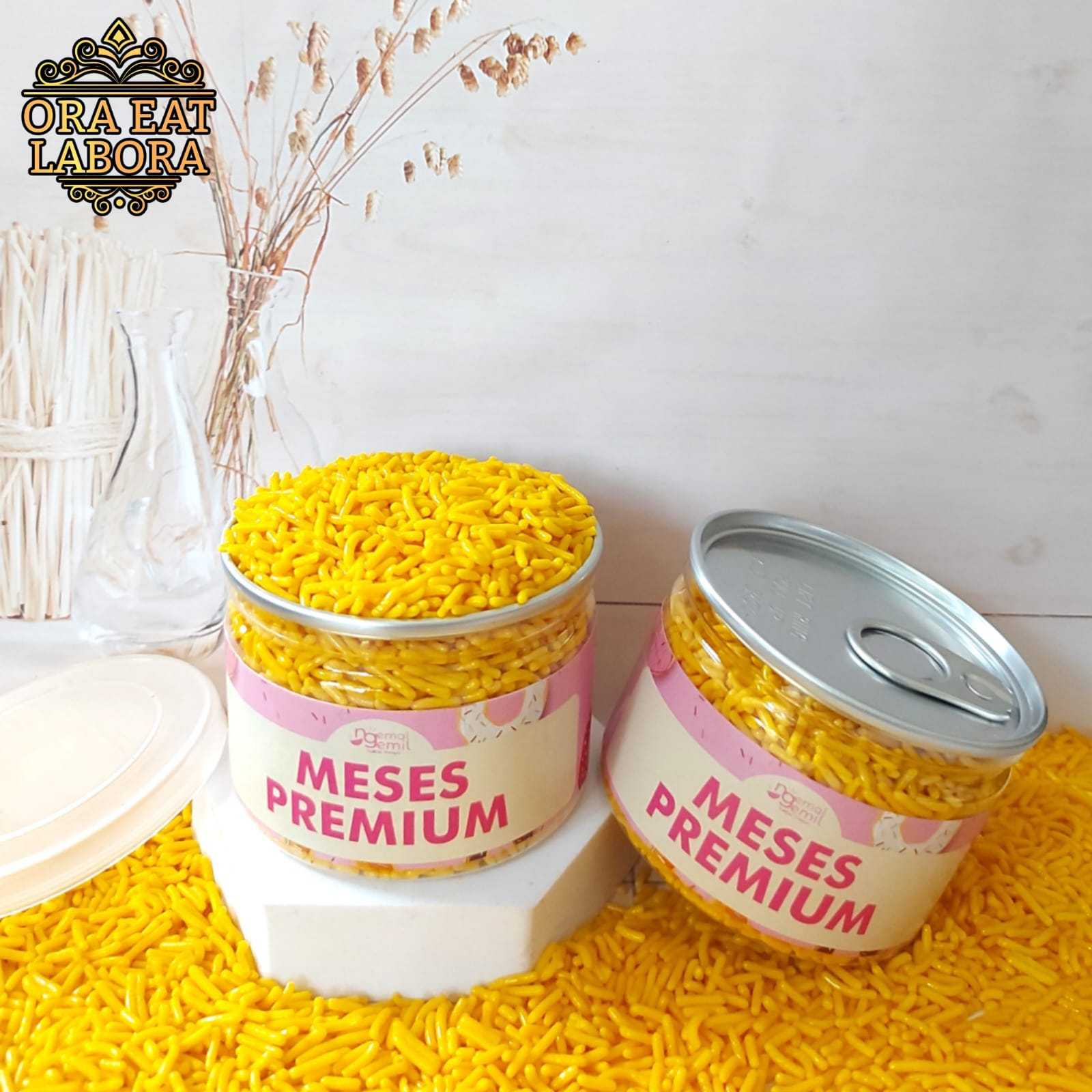 

Can Meses Kuning Butiran Coklat Sprinkle Topping Kue Donut Bolu Kualitas Premium - Ora Eat Labora