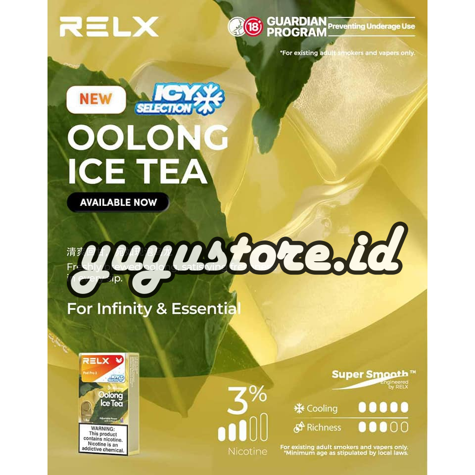 Relx Infinity Pod Pro 2 Oolong Ice Tea untuk Infinity Essential