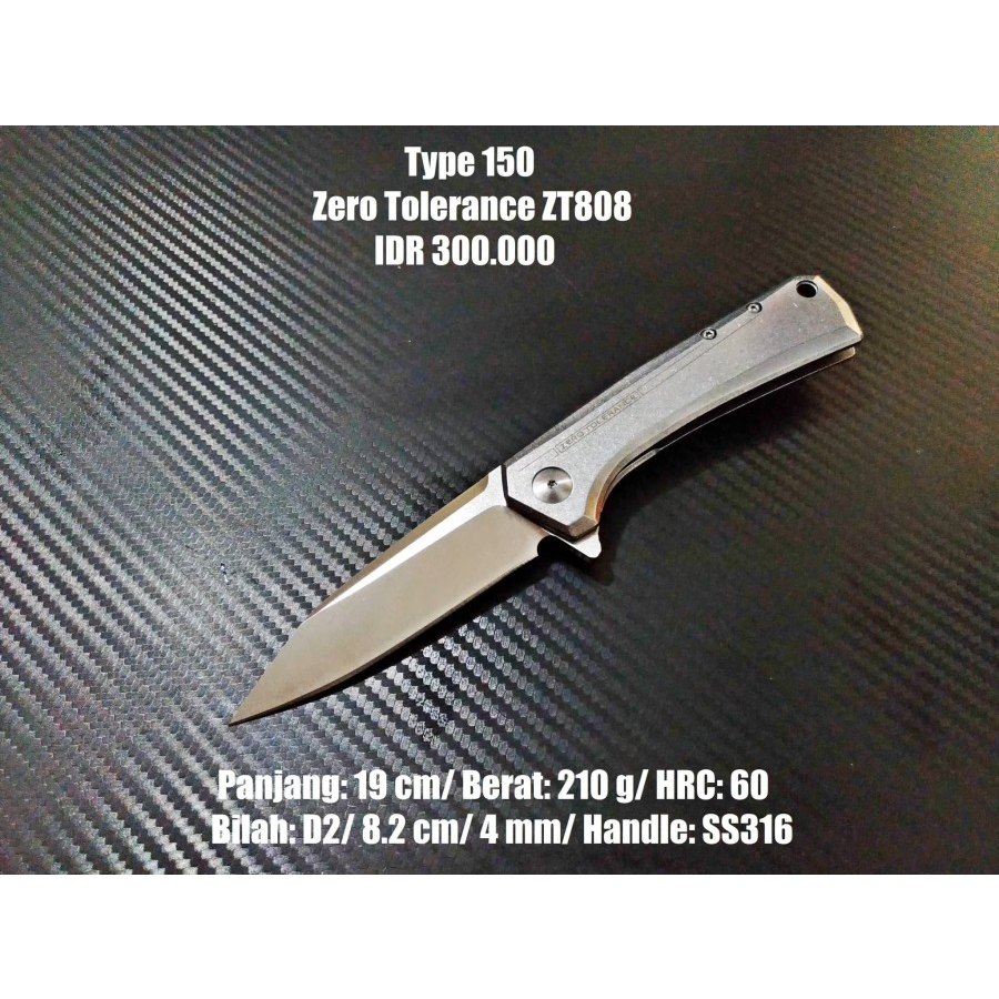 Pisau Camping Mini EDC Zero Tolerance 0808