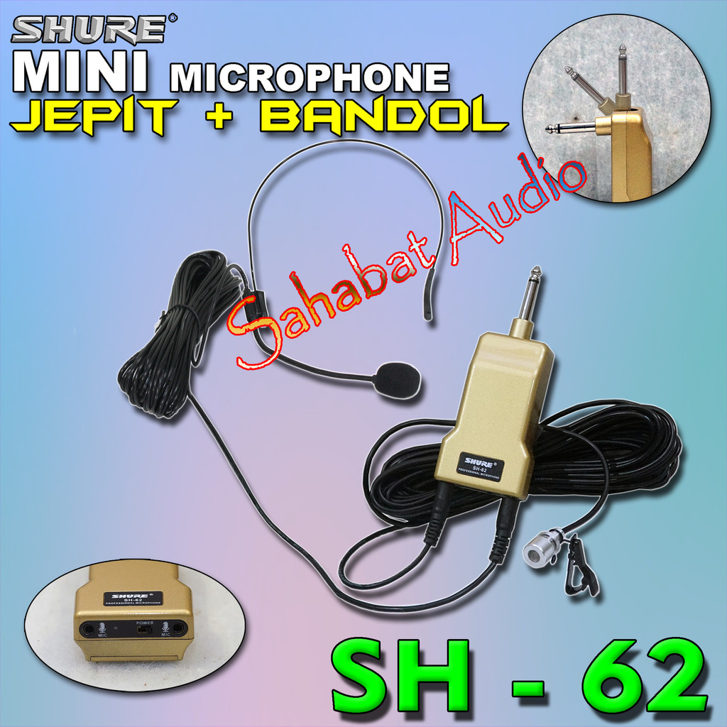 Mic Jepit Baju SH-62 - Mic Bandol Condensor SH 62 - Mic Jepit Colar