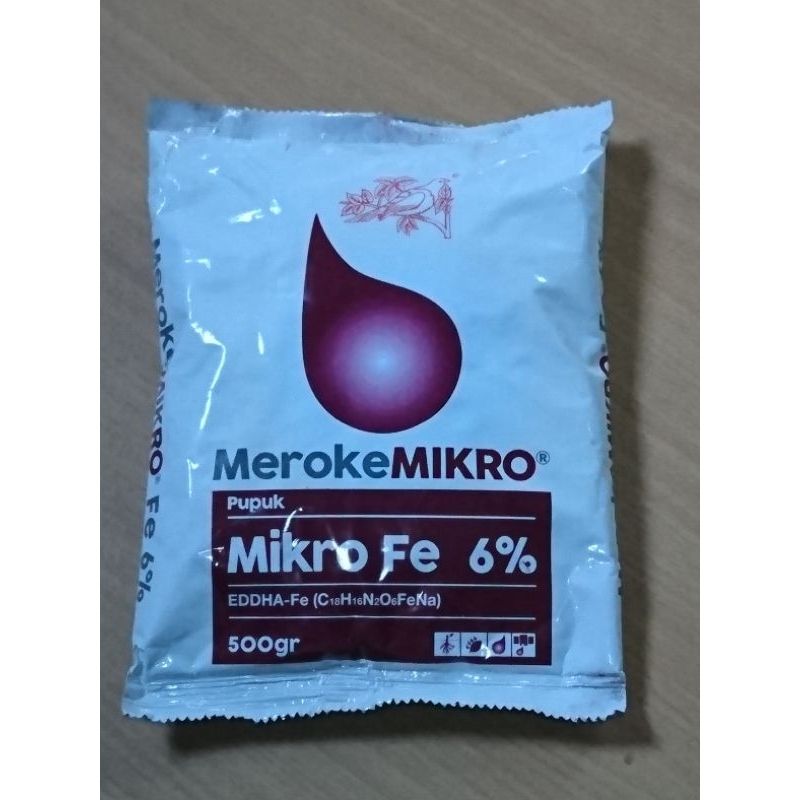 Meroke Mikro Fe-EDDHA 6%/Pupuk Mikro Fe-EDDHA 100g