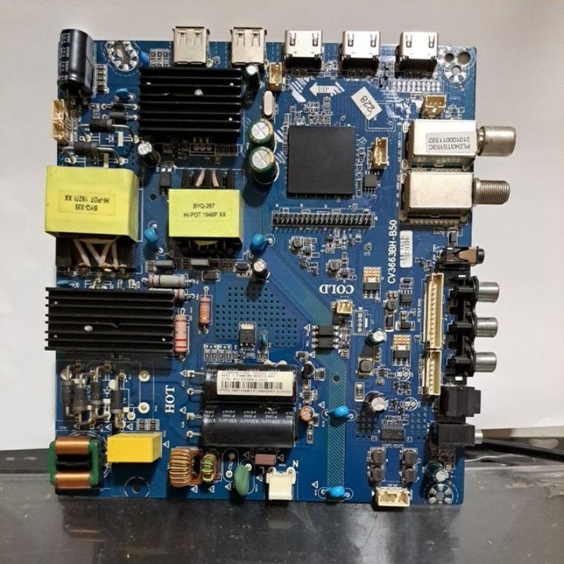 mb mainboard tv polytron PLD 43TS153C/43TS153U