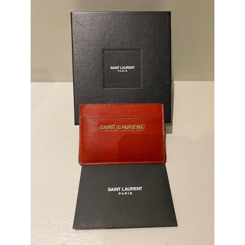 ysl card holder authentic - saint laurent