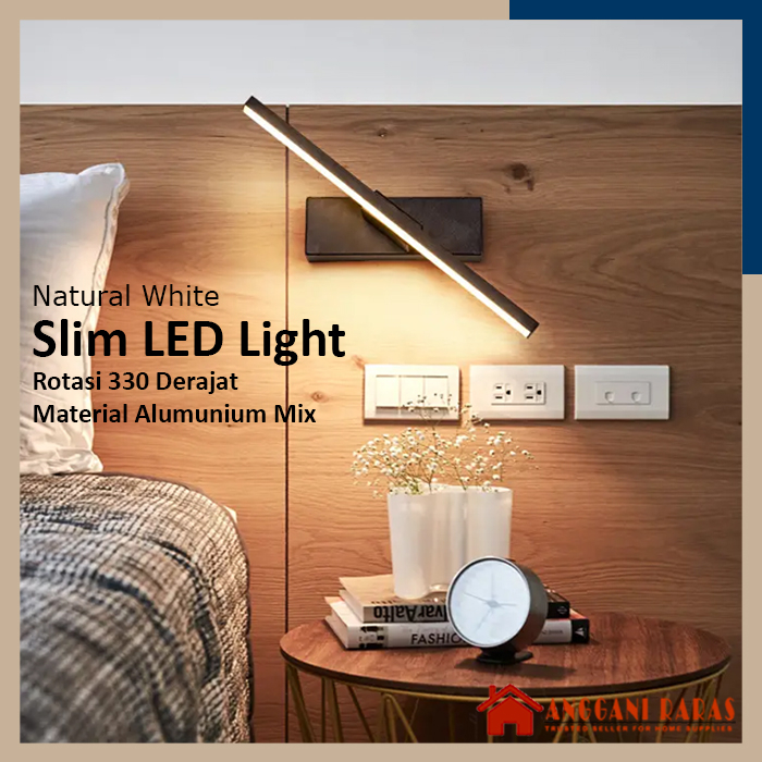 Led Neon Lampu Estetik Kamar Tidur Lampu Minimalis Hiasan Dinding Kamar Natural White