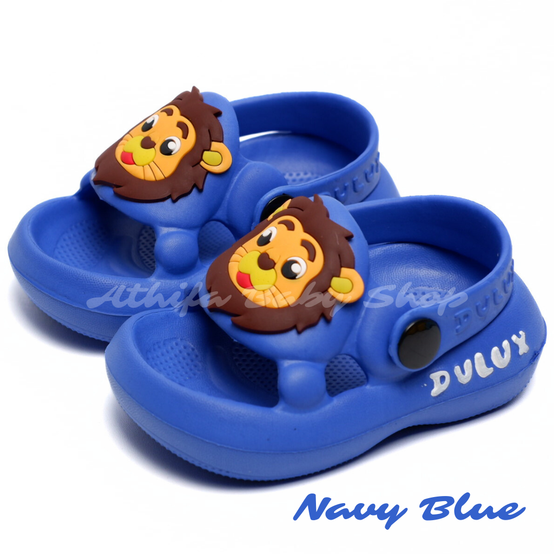 Sepatu Sandal Anak Laki Bayi Balita Usia 6 7 8 9 10 11 Bulan 1 2 3 Tahun Sendal Gunung Karakter Lion Baby Lelaki Cowok Spon Prewalker Phylon Ringan -372E-