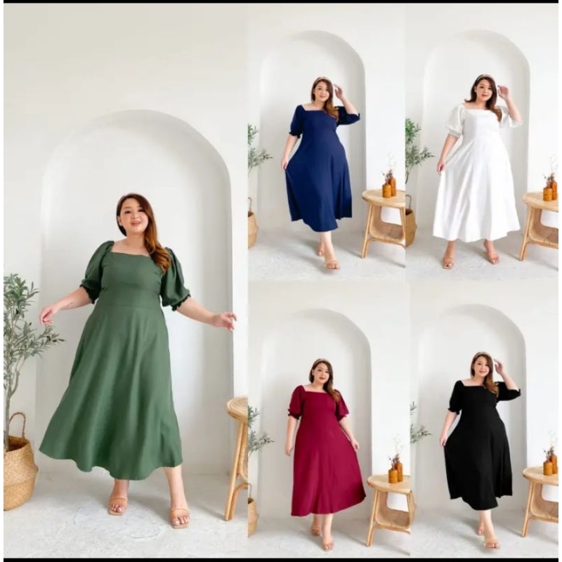 LONG DRESS JUMBO BIG SIZE LD 140 CM KIRANA