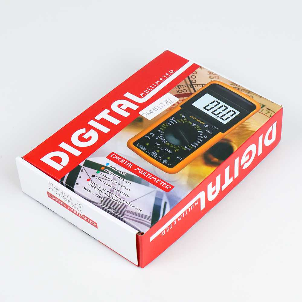 Multimeter digital DT-9205A Multimeter Avometer Multitester Digital DC/AC I Plus Batre