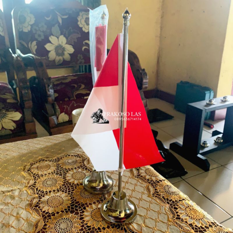 Tiang Bendera Meja Stainless Tiang Bendera Duduk Tiang Bendera