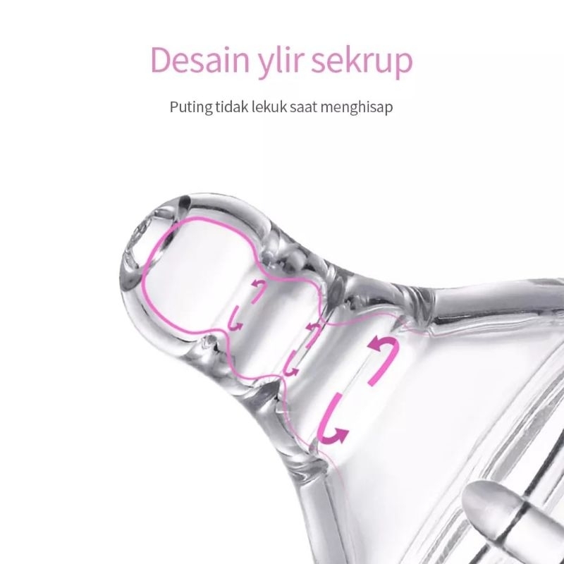 Dot Bayi peristaltic nipple/Dot slim neck 3.8cm BPA Free