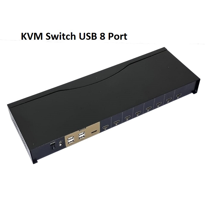 KVM Switch 8 Port HDMI USB Sharing PC Laptop Monitor Keyboard Mouse