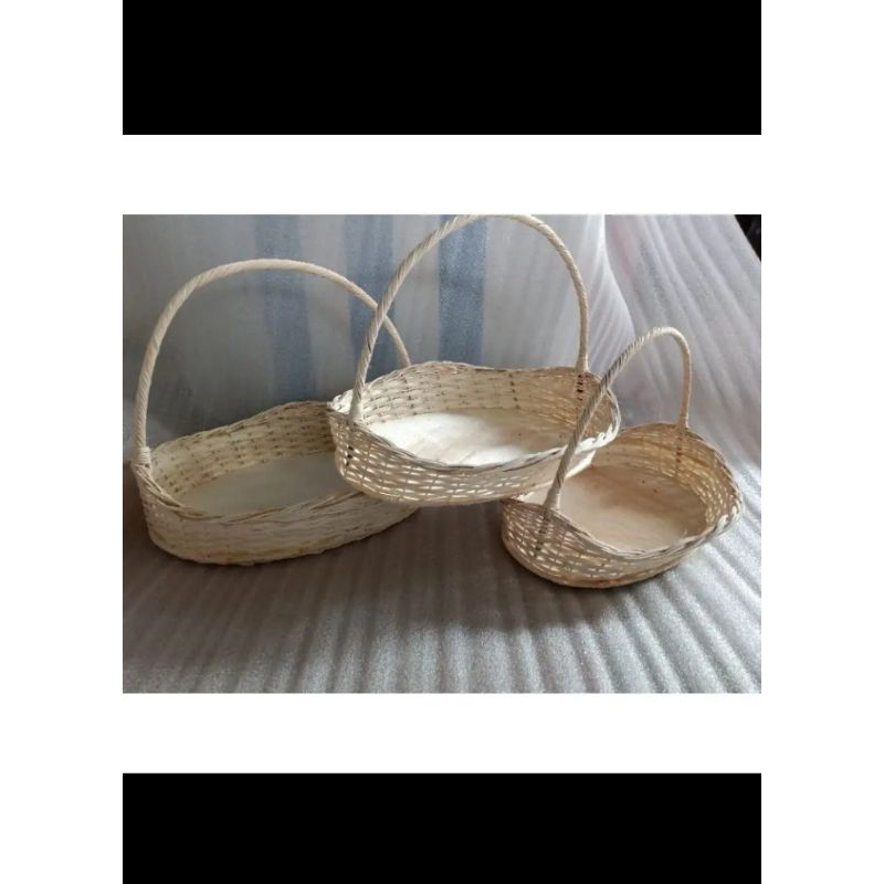 promo 1 set isi 3 pcs keranjang ombak free tile dan bunga