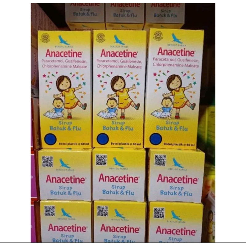 ANACETINE Sirup Obat Batuk Flu Demam Anak