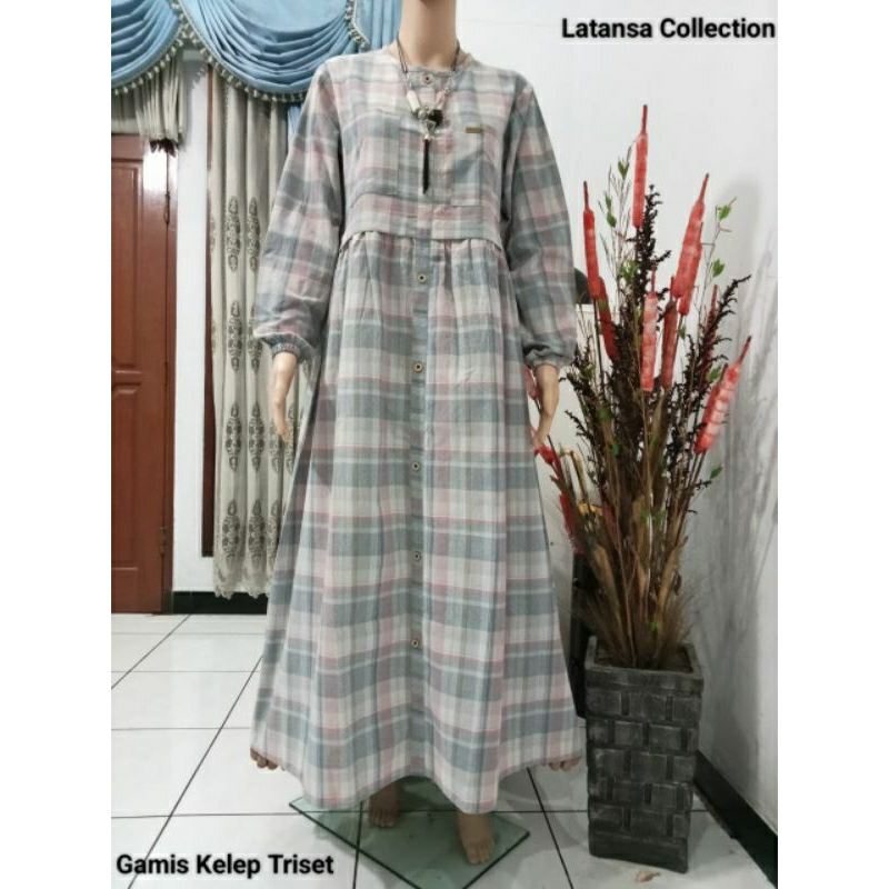 gamis katun triset original by latansa