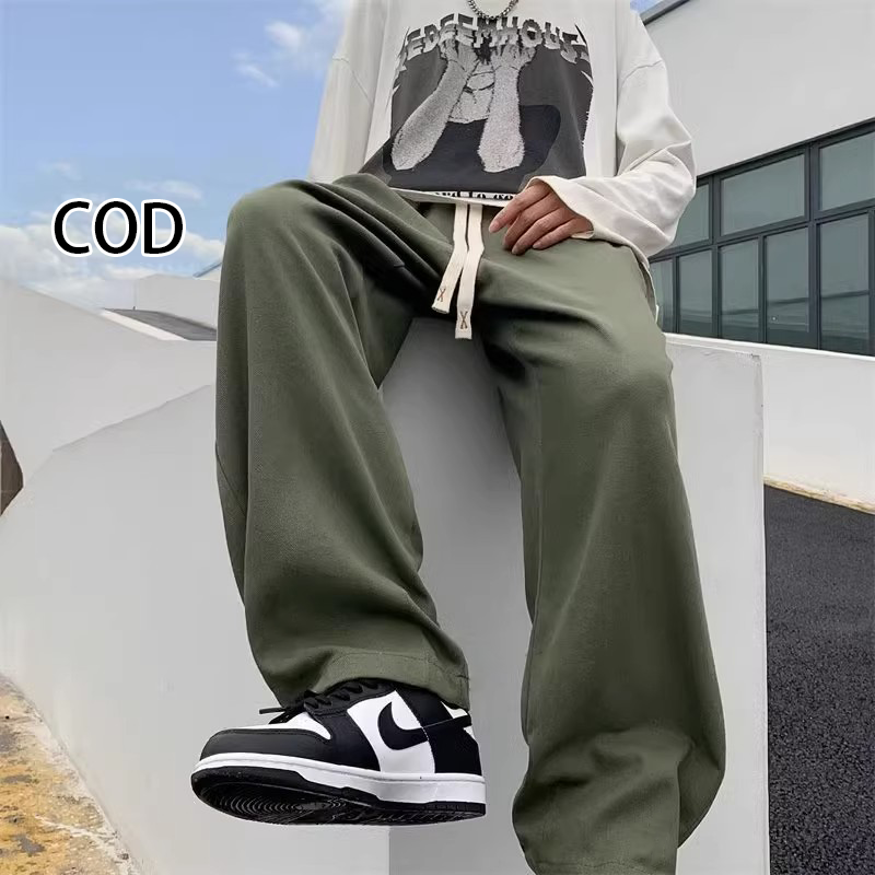 Celana Cargo Panjang Pria Celana Olahraga Casual Oversize Pria cargo pants Trackpants Wide Leg Celana Korean Style Straights Boyfriend Pants Basic Terbaru celana Training Pria