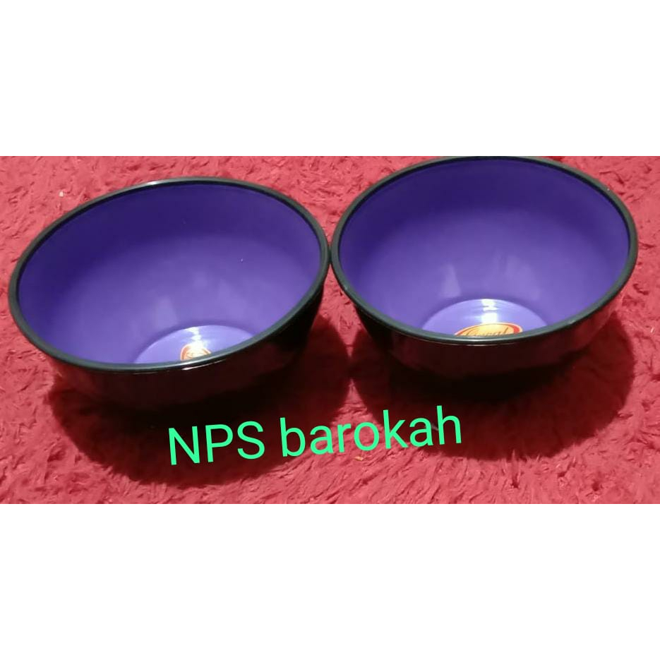 Mangkok JEPANG Kecil Mangkuk Plastik Ramen Hitam Mangkok Bakso Sup (1 PCS)