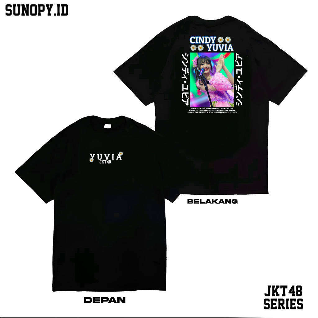 SUNOPY - PROMO Kaos Cindy Yuvia JKT48 V1  Kaos JKT48 / Kaos Unisex Pria Wanita / Kaos Trendy Viral M