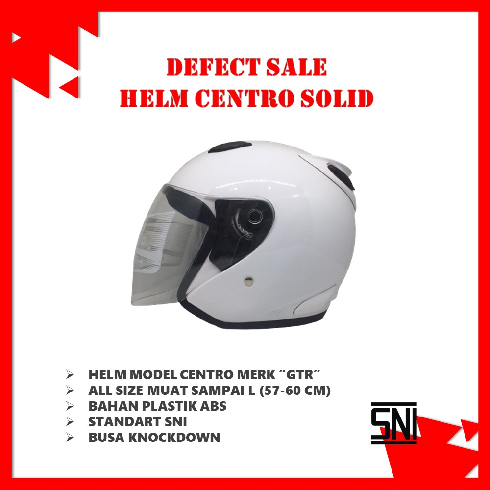 Helm Centro ABS DEFECT