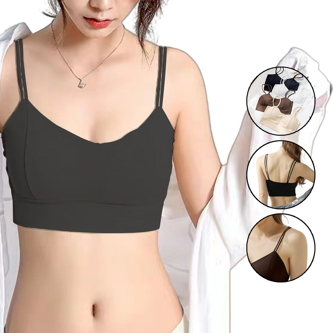 YS6123 Dalaman Wanita BH Sport Bra 2 tali Crop Top Bikini - SOSOYO