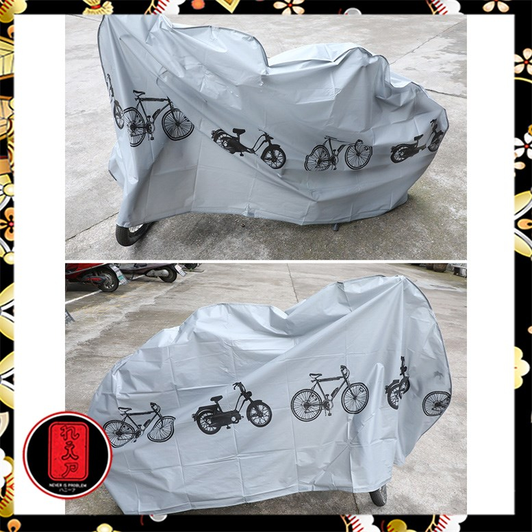 TaffSPORT Cover Sarung Pelindung Sepeda dan Motor Matic - UV-2000 - Gray