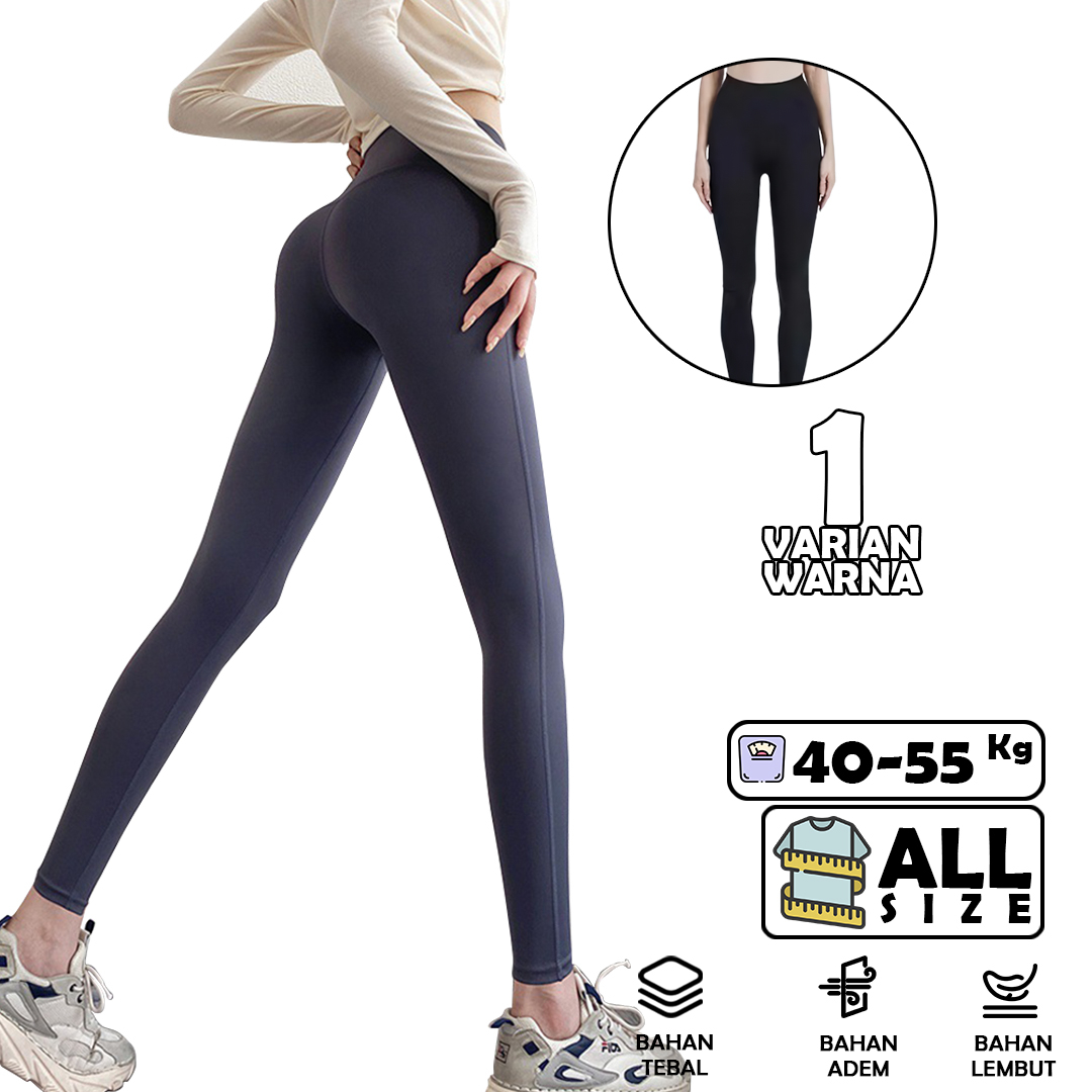 Legging Wanita IMPORT MURAH YS6098 / Legging High Waist Soft Jeans Stretch - YOYOSOO