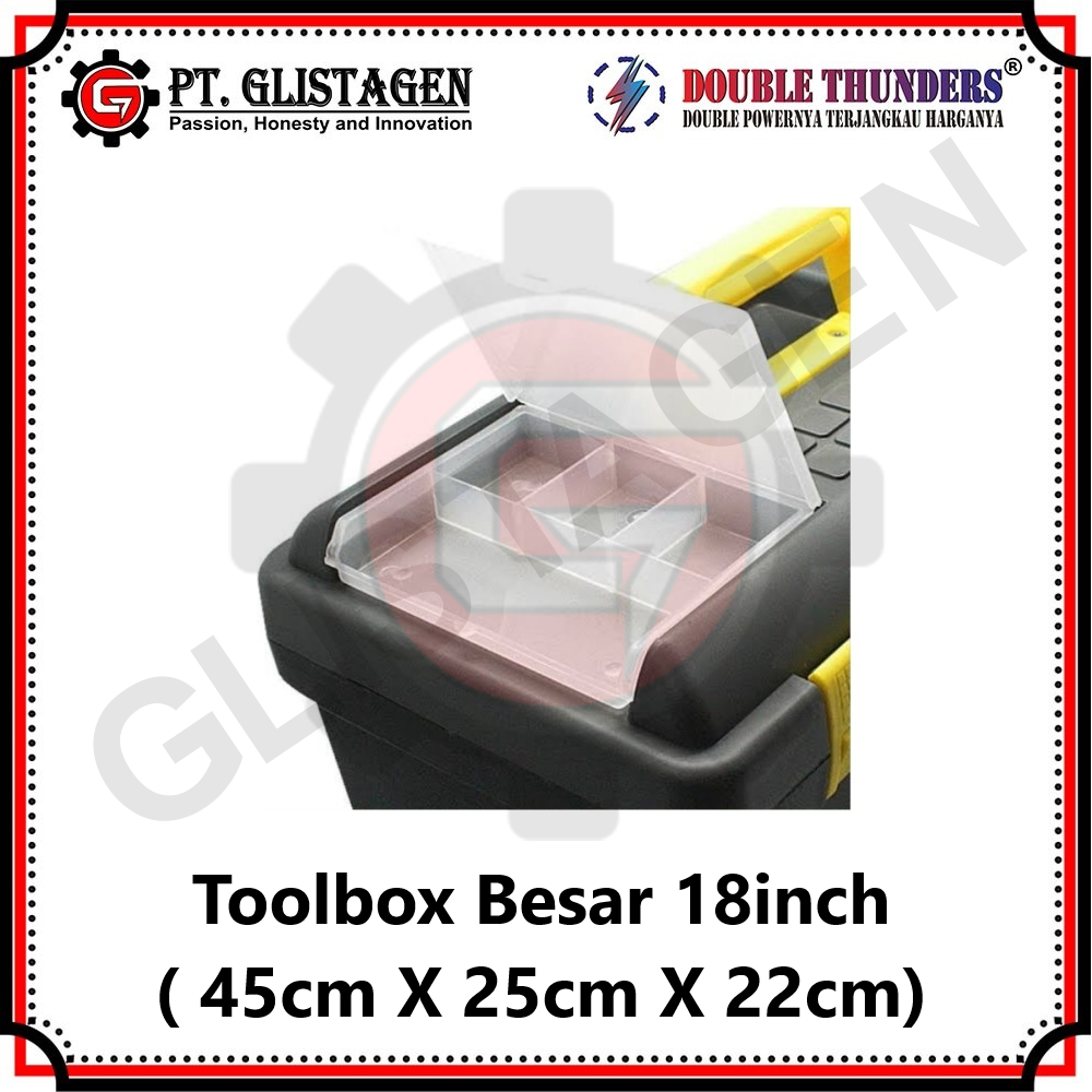 Toolbox Besar 18&quot; inch Tool Box Kit Tempat Kunci Perkakas HIGH QUALITY