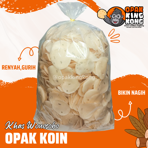 

Opak singkong koin mentah cemilan khas wonosobo 1kg