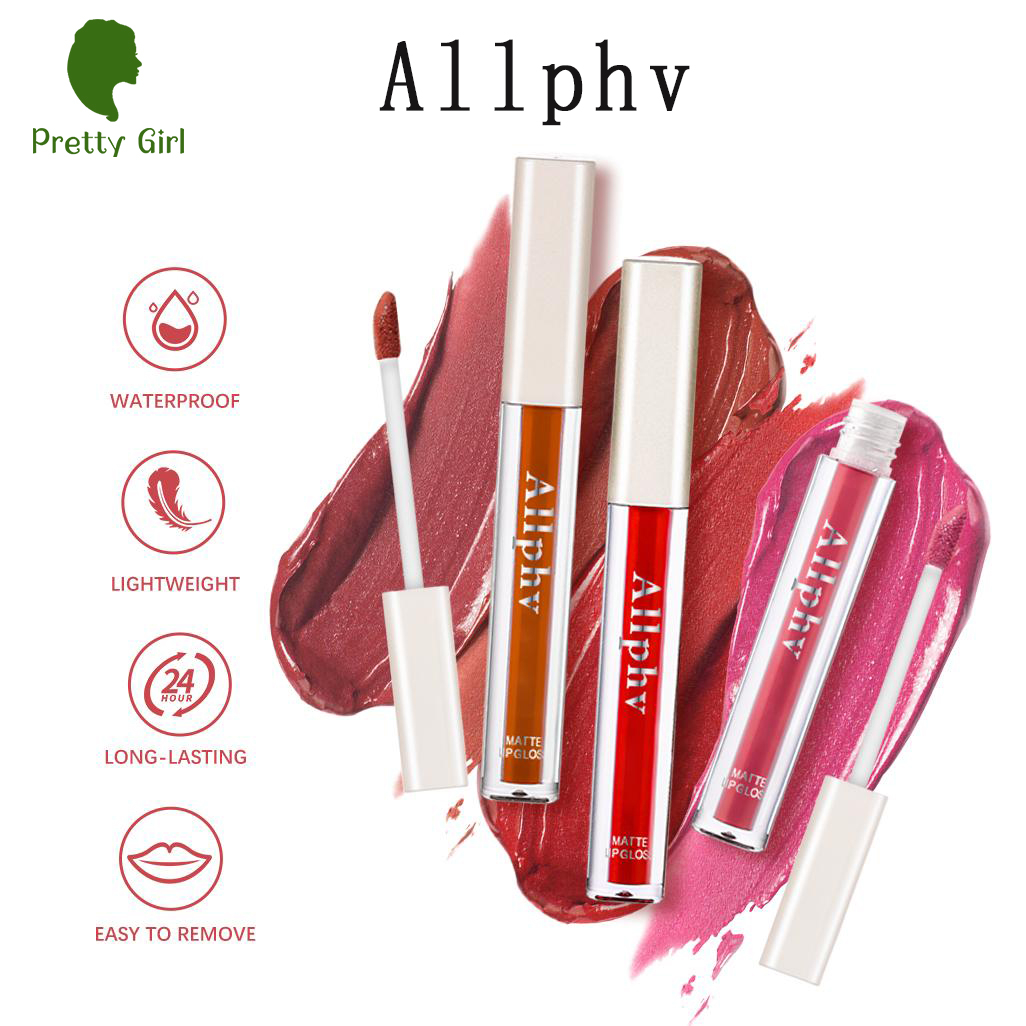 【NEW READY】Allphv Matte Liquid Lipstick/Lip Gloss Tahan air Lipstick/ tahan keringat Lipstick/ tahan lama Lipstick/ pelembab Lipstick