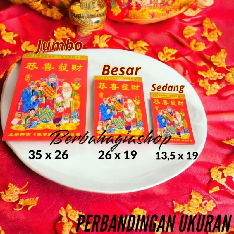 Kalender Chinese Sobek Harian Tahun Baru Naga 2024 Hongkong China Ukuran Sangat Besar Jumbo / Calender Cina Robek Hong Kong Mandarin New Year Super Big Size